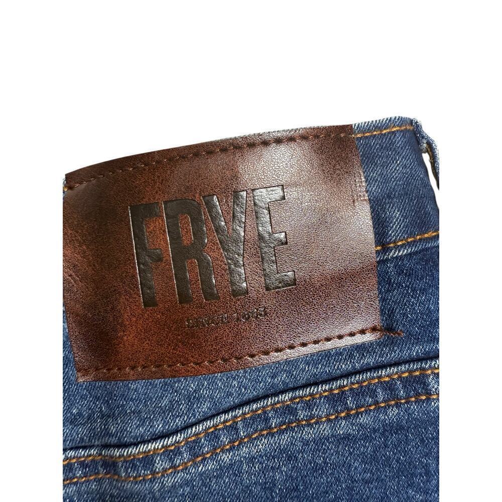 FRYE Denim Button Front A-Line Skirt Size 14W - Picture 5 of 7